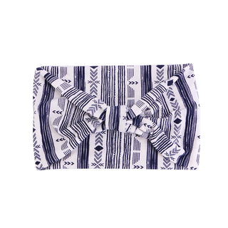 Buy 1001f-line-navy African Pattern Print Headband