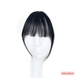 Buy a63-natural-black 100% Human Hair Invisible Air Bangs Hair Clip-In Extension