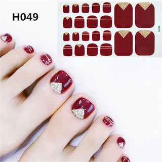 Buy h049 22Tips/Sheet Toenail Sticker