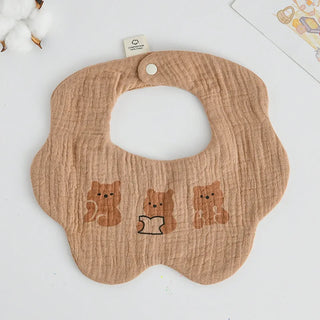 Buy book-bear Cotton Gauze Baby Print Bibs Infant Bib