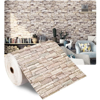 Buy light-yellow 3D Wallpaper Decoration Self-Adhesive