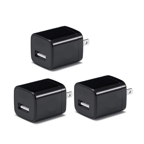 3-Pack USB Wall Charger