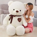 100cm Plush Toy Teddy Bear Giant  T Shirt Soft Stuffed Animals Pillow Dolls Grilfriend Kids Wife Birthday Valentines Day Decor