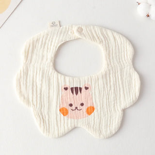 Buy single-squirrel Cotton Gauze Baby Print Bibs Infant Bib