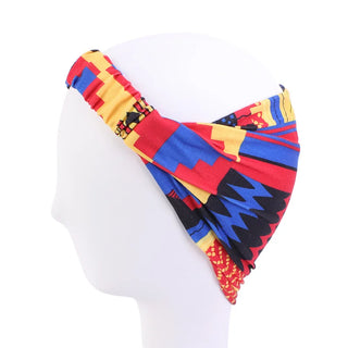 Buy 184c-royal-blue African Pattern Print Headband