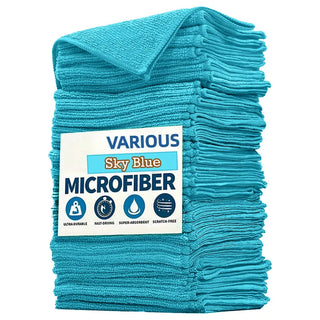 Buy sky-blue Microfiber Cleaning Cloths