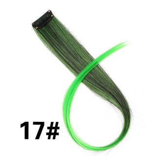 Buy 17 Color Ombre Straight Hair Extension Clip in Hairpieces