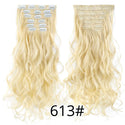 22Inch Synthetic Long Curly 16Clips Clip in Hair Extensions