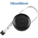 1.5m 60inch Black Double Sided Measuring Tape Auto Retractable Tools ABS Flexible Sewing Mini Measuring Tape