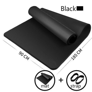 Buy 2pcs-185x90x1-5cm 185cm Enlarged Fitness Mat Yoga Mat Men Gym Exercise Mat Esterilla Yoga Tapete Pad Lengthen Non-Slip for Beginner With Yoga Bag