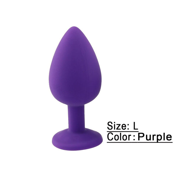 Silicone Butt Plug Anal Plug Unisex Sex Stopper 3 Different Size Adult Toys for Men/Women Anal Trainer for Couples