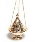 Hanging Brass Incense Burner 5"