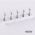 5pcs/Set Nail Practice Base Fake Nails Showing Stand Clay Finished Nail Art Finger Rest Nail Tip Seat Magnetic Nail Holder