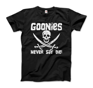 The Goonies Never Say Die Distressed Design T-Shirt