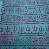 OM Hand Block Bhakti Yoga Prayer Sanskrit Hindu Mantra Shawl - Webster.direct