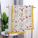 110x120cm 4 and 6 Layers Muslin Bamboo Cotton Newborn Baby Receiving Blanket Swaddling Kids Children Baby Sleeping Blanket