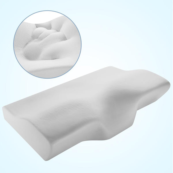 Memory Foam Bedding Pillow Neck Protection Slow Rebound Memory Foam Butterfly Shaped Pillow Health Cervical Neck Size in 50*30CM