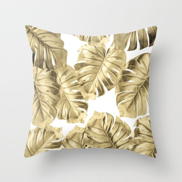 Hot Gold Throw Pillows