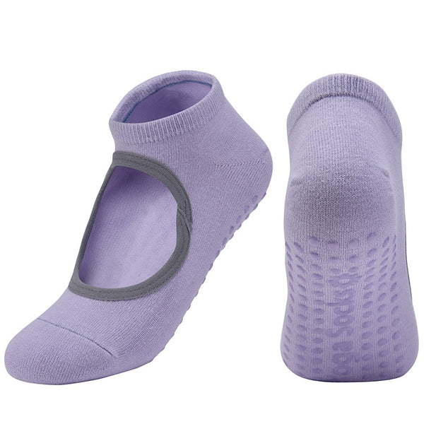 Hot Breathable Anti-Friction Women Yoga Socks Silicone Non Slip