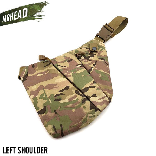 Multifunctional Concealed Tactical Storage Gun Bag Holster Men's Left Right Nylon Shoulder Bag Anti-Theft Bag Chest Bag Hunting