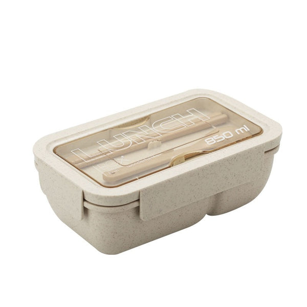 850ml Wheat Straw Lunch Box Healthy Material Bento Boxes