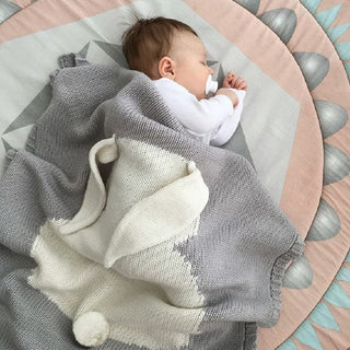 1pc Baby Blankets Swaddle Baby Wrap Knitted Blanket for Kid Rabbit Cartoon Plaid Infant Toddler Bedding Swaddling Let's Make