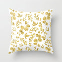 Hot Gold Throw Pillows