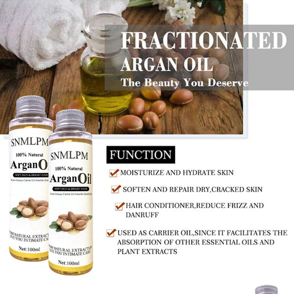 Argan Oil for Hair, Skin, Nails, Cuticles, Face