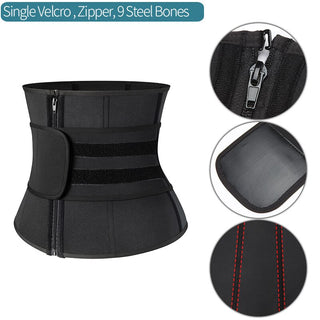 Buy 9-bones-black-3 Men Waist Trainer Abdomen Slimming Body Shaper