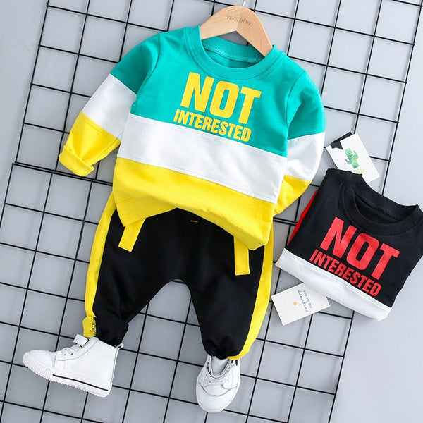 Hooded+Pant 2pcs Outfit Suit Boys Clothing Sets