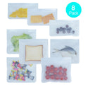 Food Storage Bag Reusable Freezer Bag PEVA Ziplock Silicone Bag Leakproof Top Kitchen Organizer