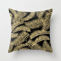 Hot Gold Throw Pillows