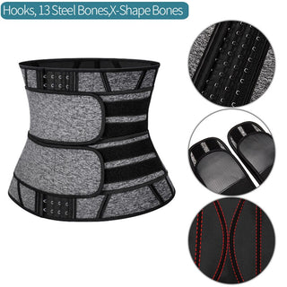 Buy 13-bones-grey-6 Men Waist Trainer Abdomen Slimming Body Shaper