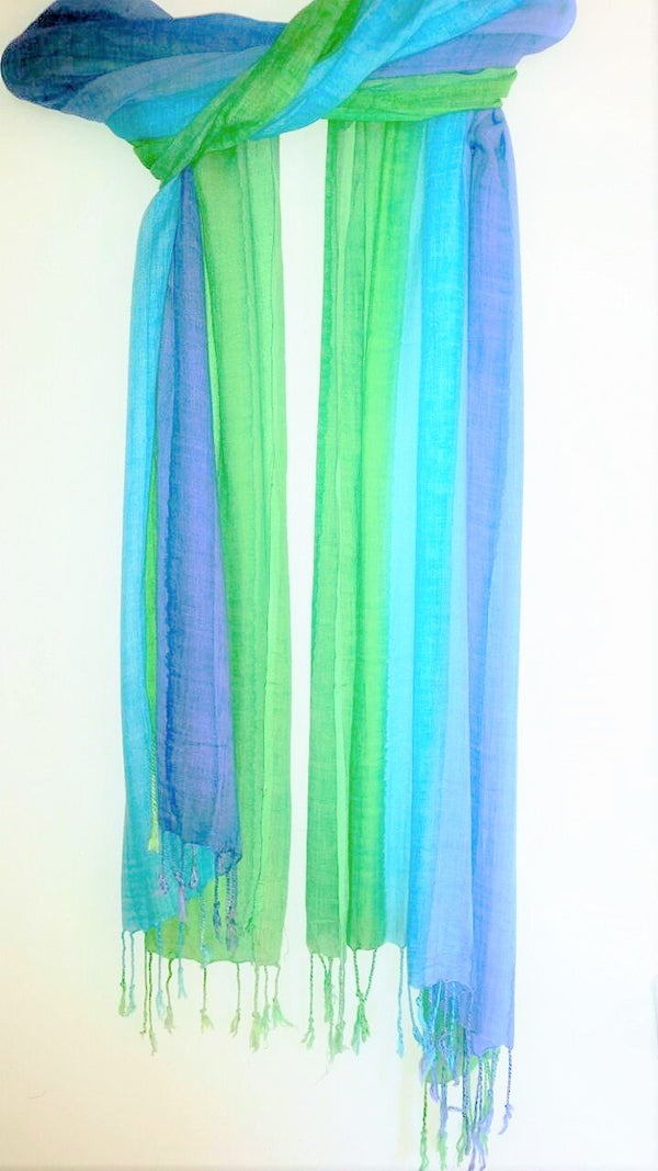 Hand Painted Luxury Chakra Scarf