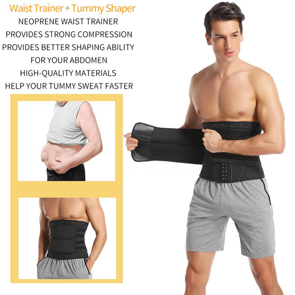 Men Waist Trainer Abdomen Slimming Body Shaper