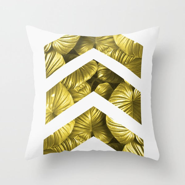 Hot Gold Throw Pillows