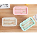 850ml Wheat Straw Lunch Box Healthy Material Bento Boxes