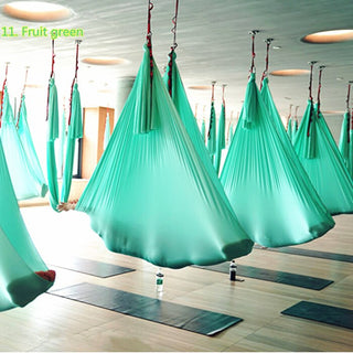 PRIOR FITNESS 5 Meters Yoga Hammock Set Anti Gravity Inversion Aerial Yoga Equipment Swing - Webster.direct