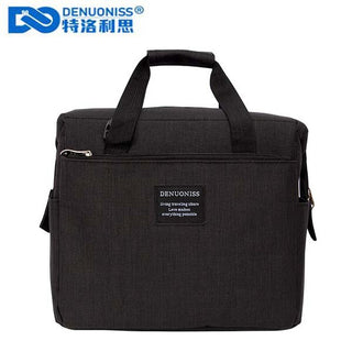 Buy a150-black DENUONISS Waterproof  Insulated Lunch Bag Necessary Picnic Pouch Unisex Thermal Dinner Food Accessories Tote Thermal Bag