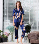 Couple Silk Satin Pajamas