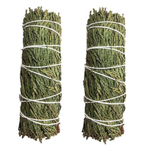 Smudging Herbs - Cedar Smudge Stick - 2 Mini Bundles