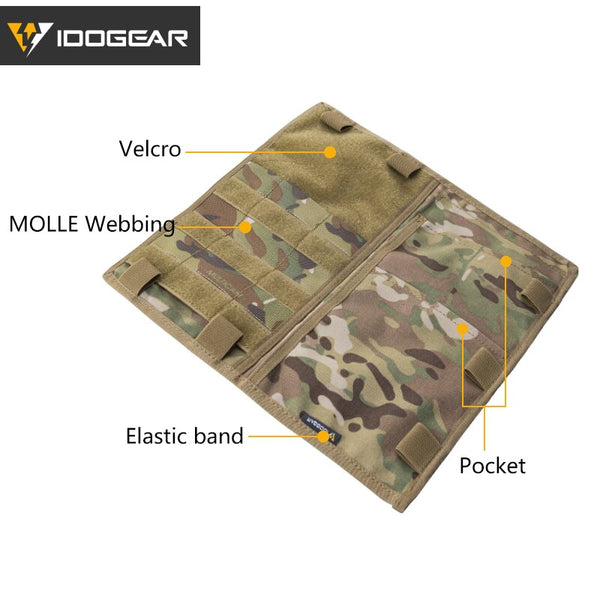 IDOGEAR Tactical MOLLE Pouches Sun Visor Organizer Truck Sun Visor Panel Pouch Auto Multi-Pocket CD Bag 3524 Multicam Camouflage