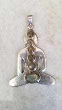 Silver Pendant - Semi Precious Stone