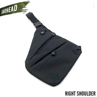 Buy black-rightshoulder Multifunctional Concealed Tactical Storage Gun Bag Holster Men&#39;s Left Right Nylon Shoulder Bag Anti-Theft Bag Chest Bag Hunting