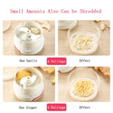 Mini Food Garlic Vegetable Grinder Chopper Mincer Crusher Press for Meat Nuts Pepper Onion Multi-Function Manual Food Processor