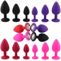 Silicone Butt Plug Anal Plug Unisex Sex Stopper 3 Different Size Adult Toys for Men/Women Anal Trainer for Couples