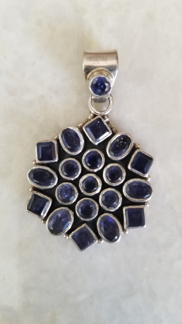 Silver Pendant - Semi Precious Stone