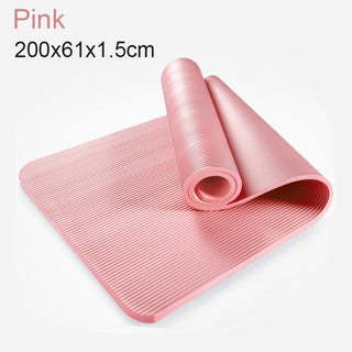 Buy 2pcs-200x61x1-5cm2 185cm Enlarged Fitness Mat Yoga Mat Men Gym Exercise Mat Esterilla Yoga Tapete Pad Lengthen Non-Slip for Beginner With Yoga Bag