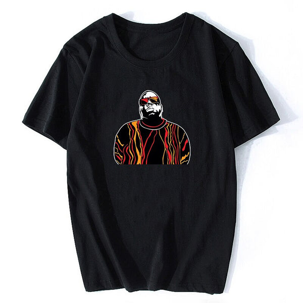 Notorious Big Shirt Mens Short Sleeve Biggie Smalls Tshirt Hiphop Rock Biggie Smalls T Shirt Male Notorious B.I.G. T Shirts