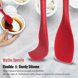 WALFOS Food Grade Silicone Cooking Spoon Essential Heat-Resistant Flexible Nonstick